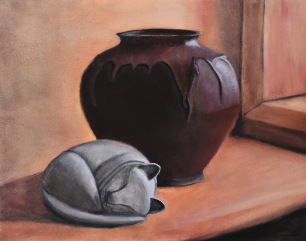oil-painting-still-life-with-pot-and-cat